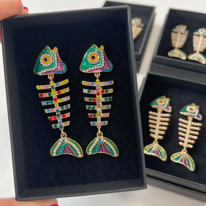 Palestro Milano Orecchini Pesciolino