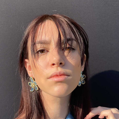 Palestro Milano Orecchini Petali Preziosi