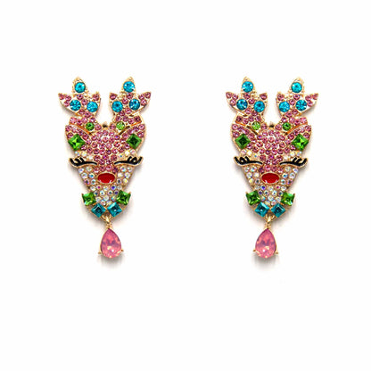 Palestro Milano Orecchini Pietra Pink Rudolph