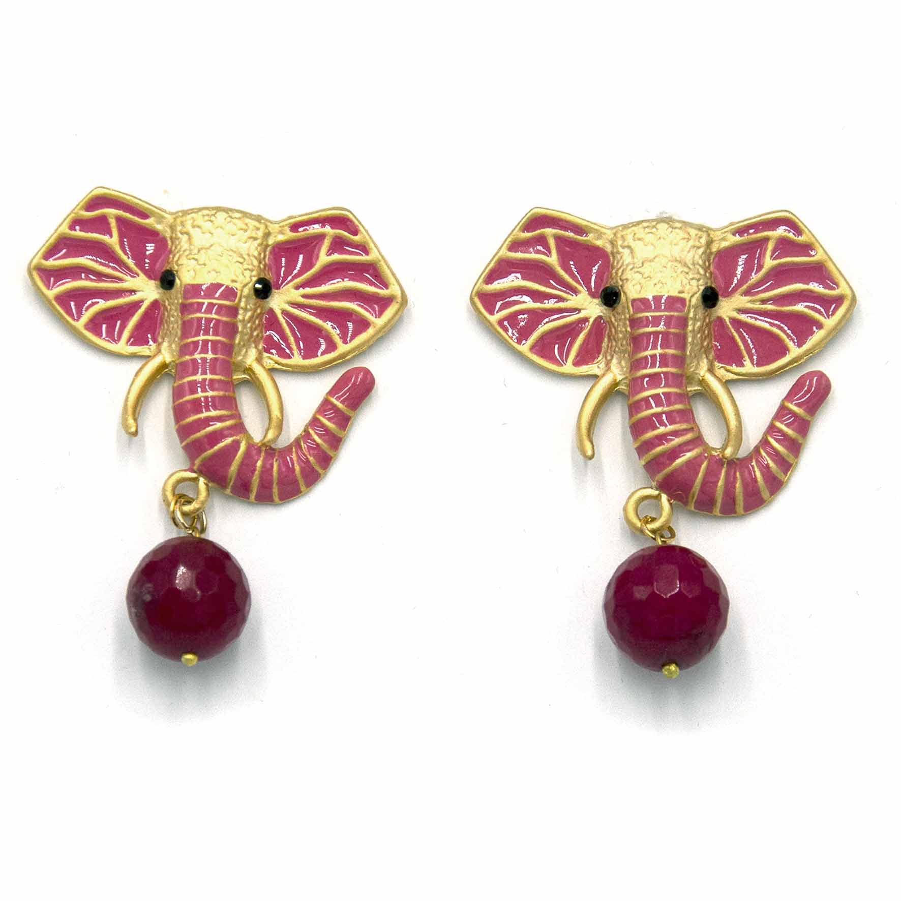 Palestro Milano Orecchini Pink Elefante