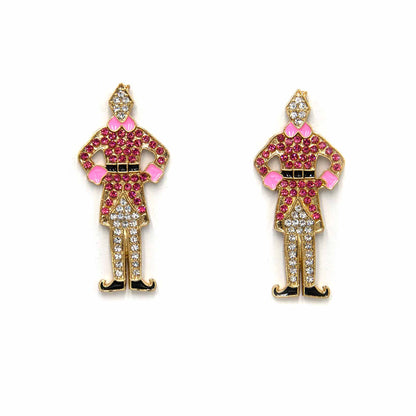 Palestro Milano Orecchini Pink Elfo di Babbo Natale
