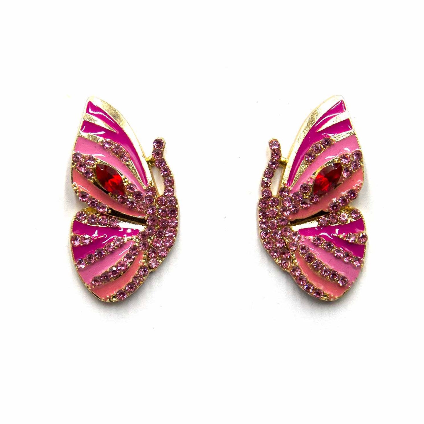 Palestro Milano Orecchini Pink Farfalle colorate