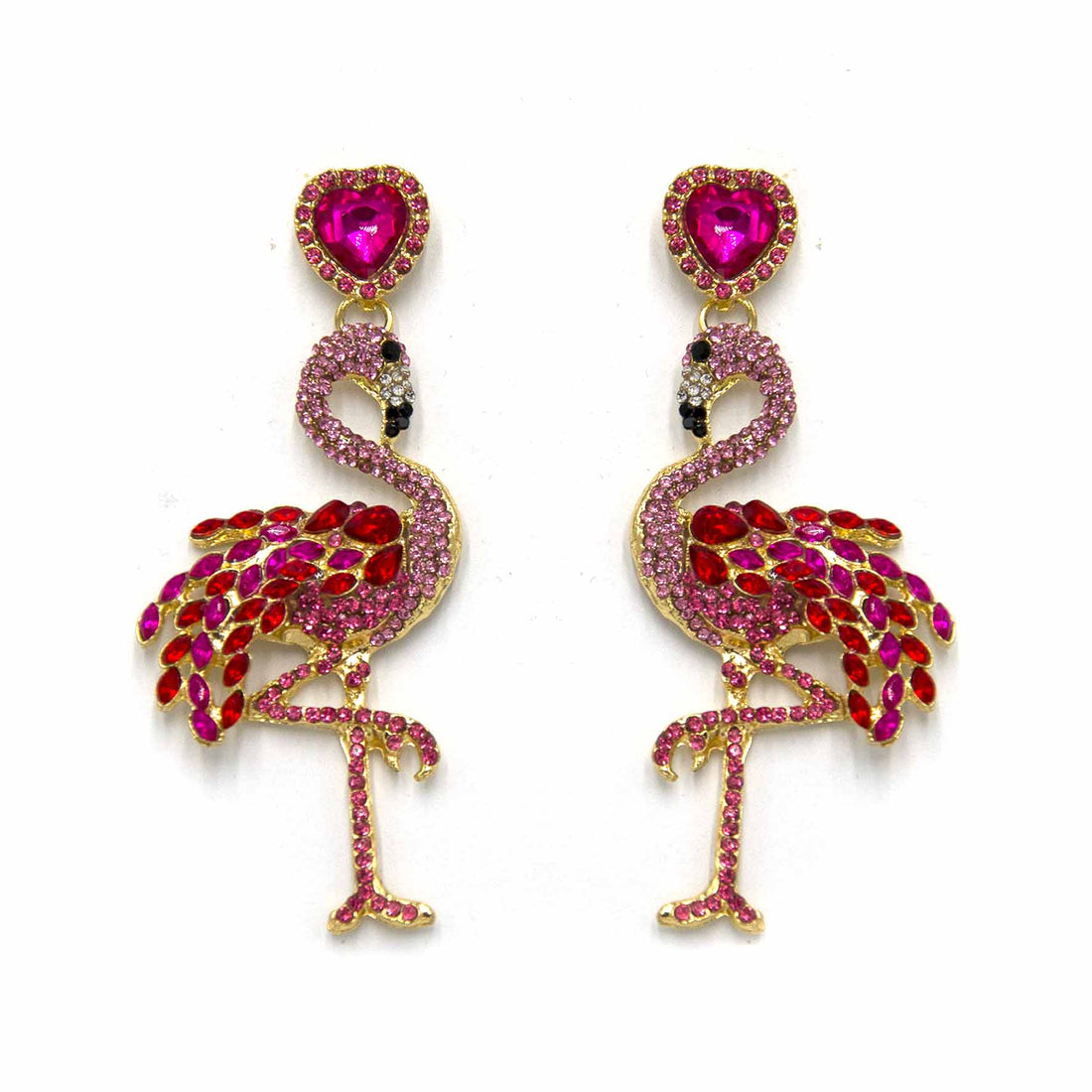 Palestro Milano Orecchini Pink Flamingos