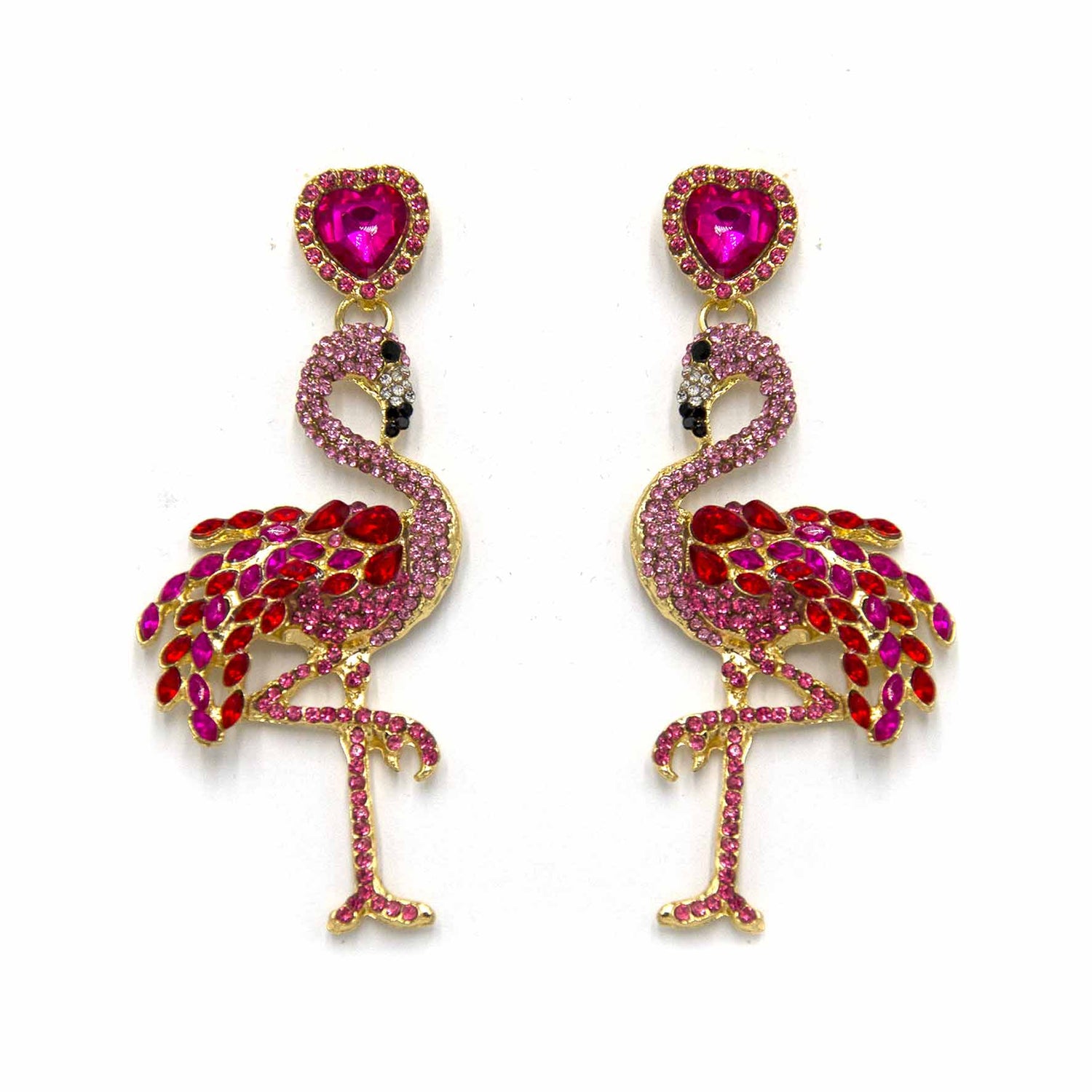 Palestro Milano Orecchini Pink Flamingos