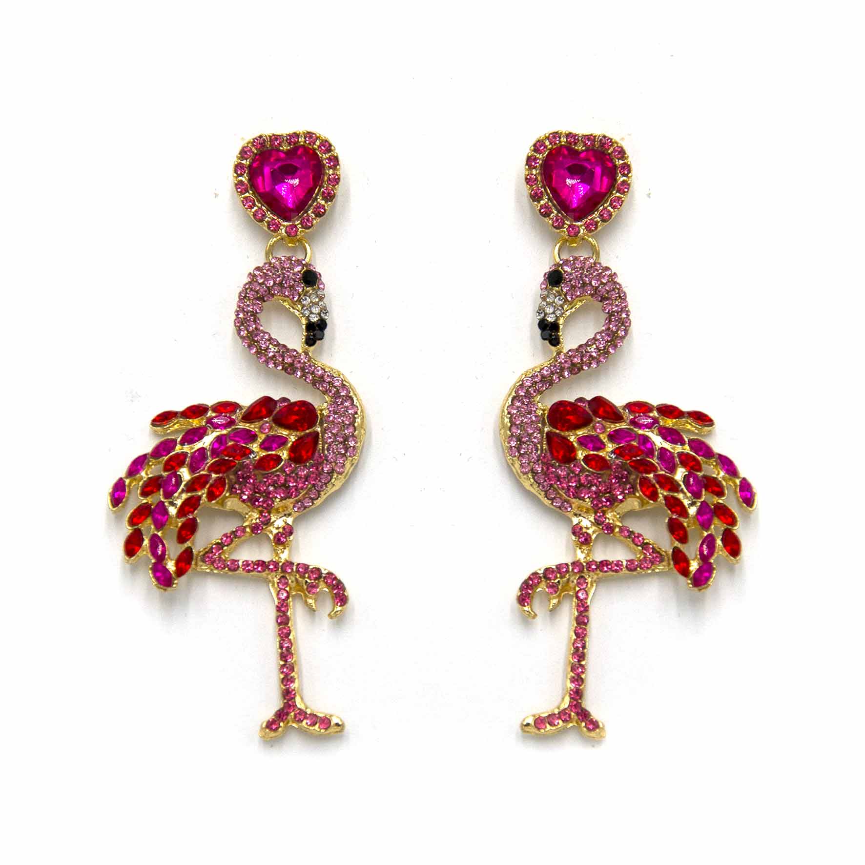 Palestro Milano Orecchini Pink Flamingos