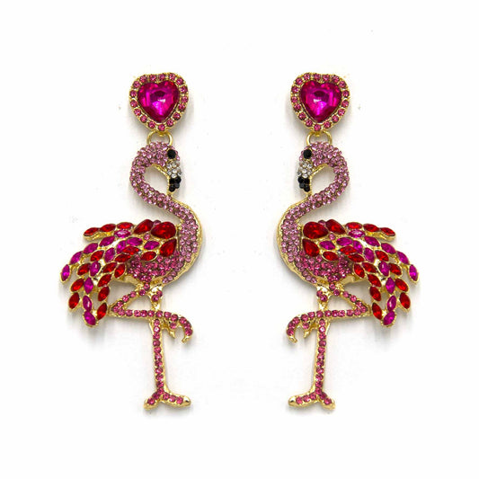 Palestro Milano Orecchini Pink Flamingos