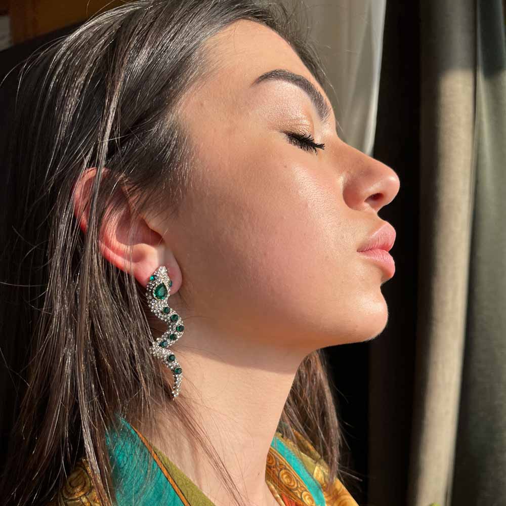 Palestro Milano Orecchini Pitone Reale