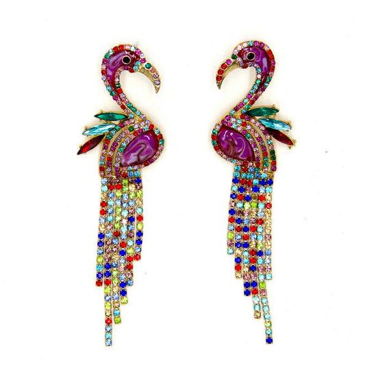 Palestro Milano Orecchini Rainbow Fenicotteri