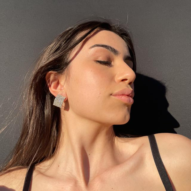 Palestro Milano Orecchini Rettangoli Preziosi