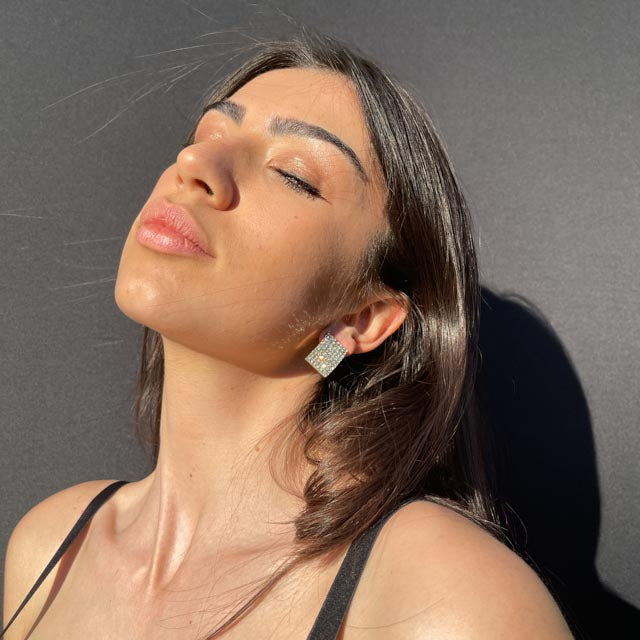 Palestro Milano Orecchini Rettangoli Preziosi