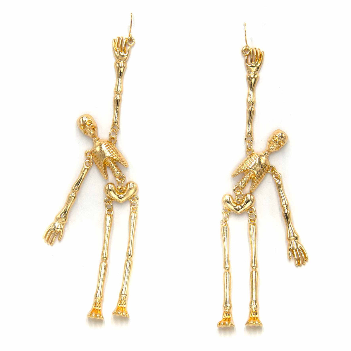 Palestro Milano Orecchini Scheletri Danzanti Gold