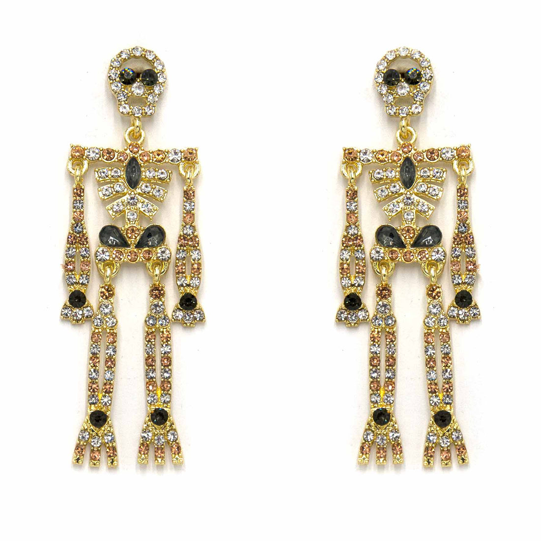 Palestro Milano Orecchini Scheletri Gold