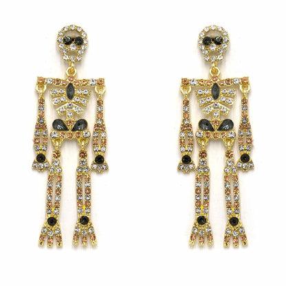 Palestro Milano Orecchini Scheletri Gold