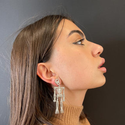 Palestro Milano Orecchini Scheletri Silver