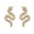 Palestro Milano Orecchini Silver base Gold Serpente di Zirconi