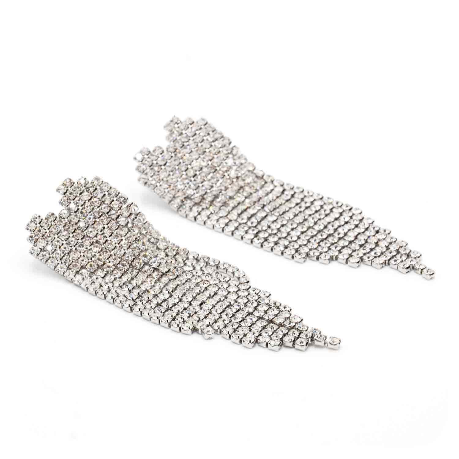 Palestro Milano Orecchini Silver Pioggia di Brillanti