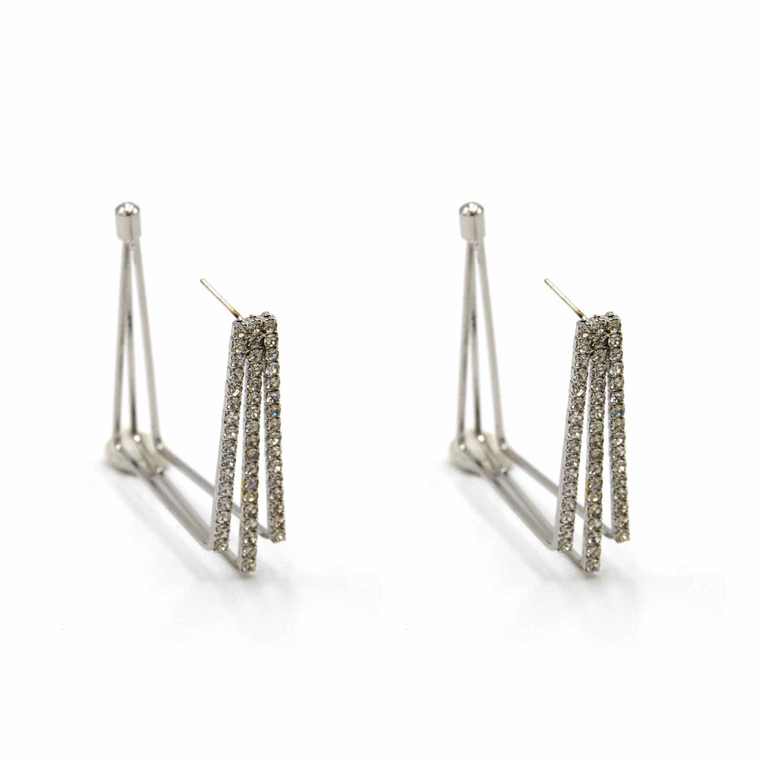 Palestro Milano Orecchini Silver Quadrum