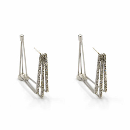 Palestro Milano Orecchini Silver Quadrum