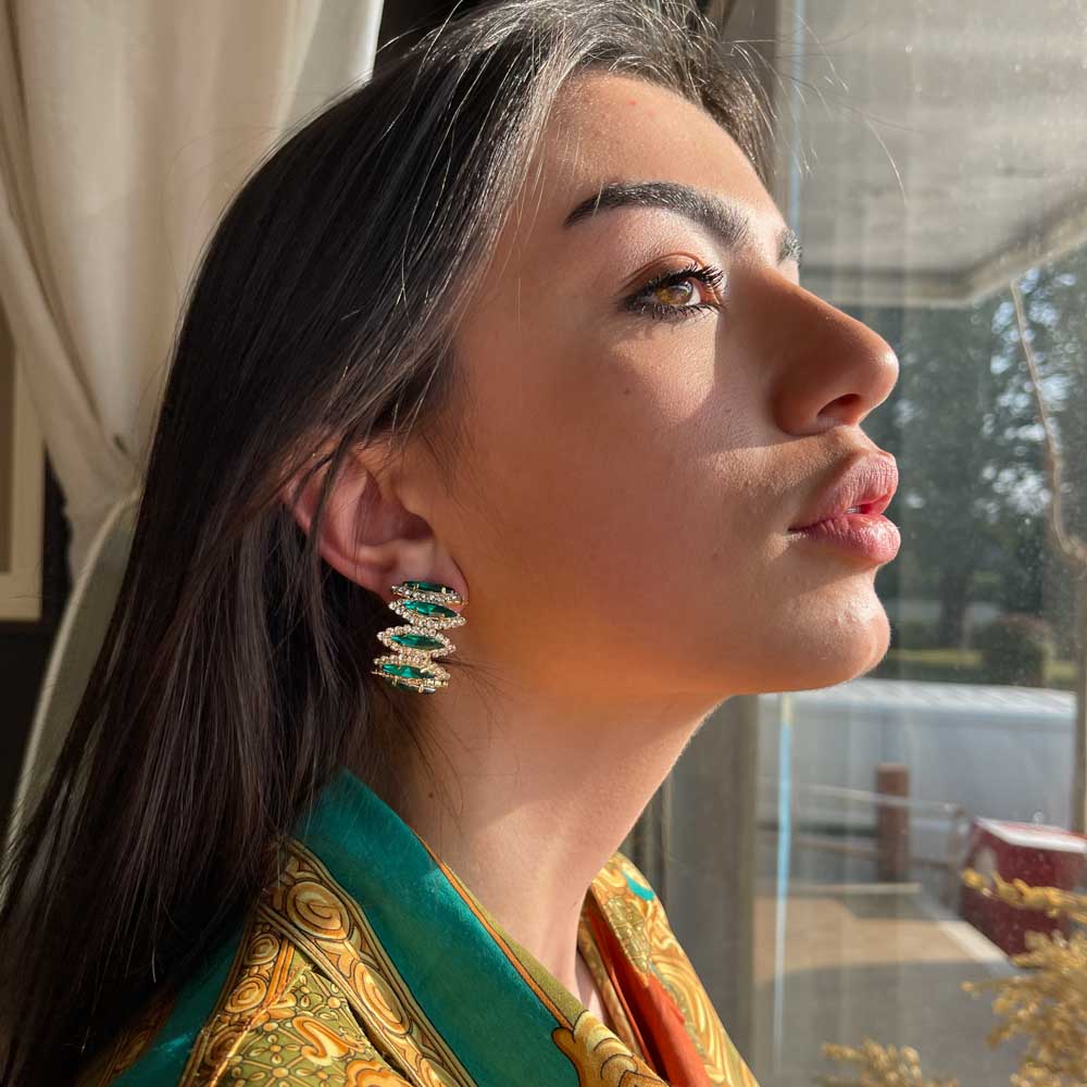 Palestro Milano Orecchini Smeralda