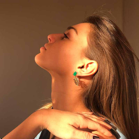 Palestro Milano Orecchini Smeraldine