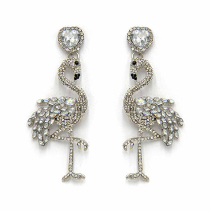 Palestro Milano Orecchini Total Silver Flamingos