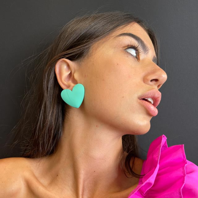 Palestro Milano Orecchini Verde Acqua Love - New Collection