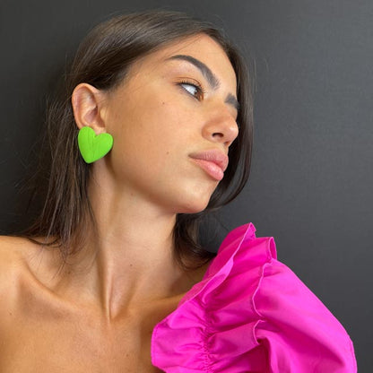 Palestro Milano Orecchini Verde Brillante Love - New Collection