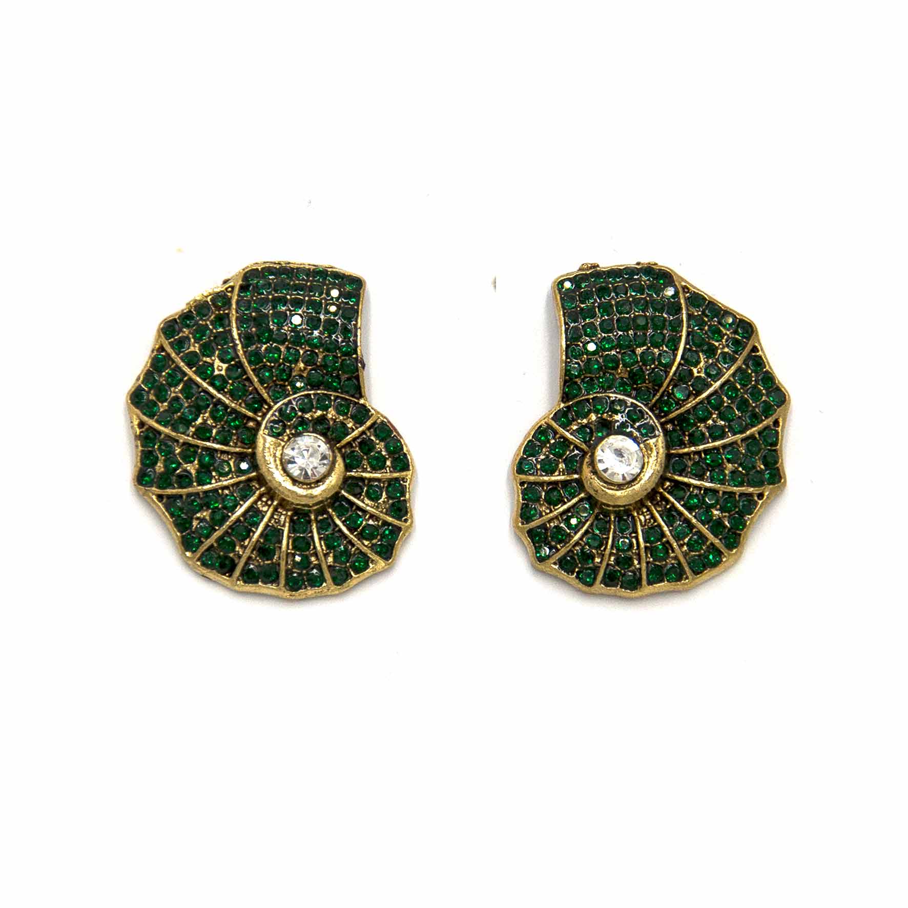 Palestro Milano Orecchini Verde British Conchiglie preziose