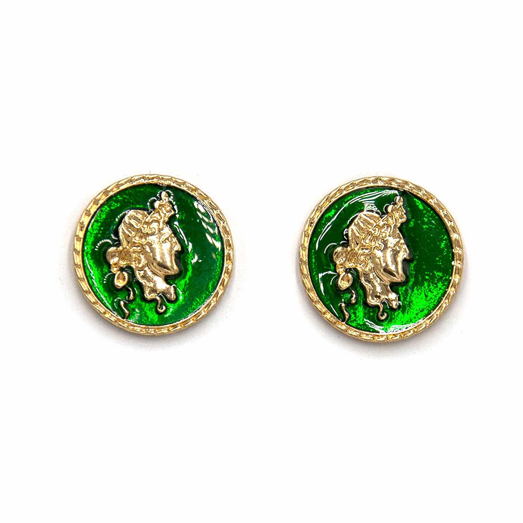 Palestro Milano Orecchini Verde British Dante