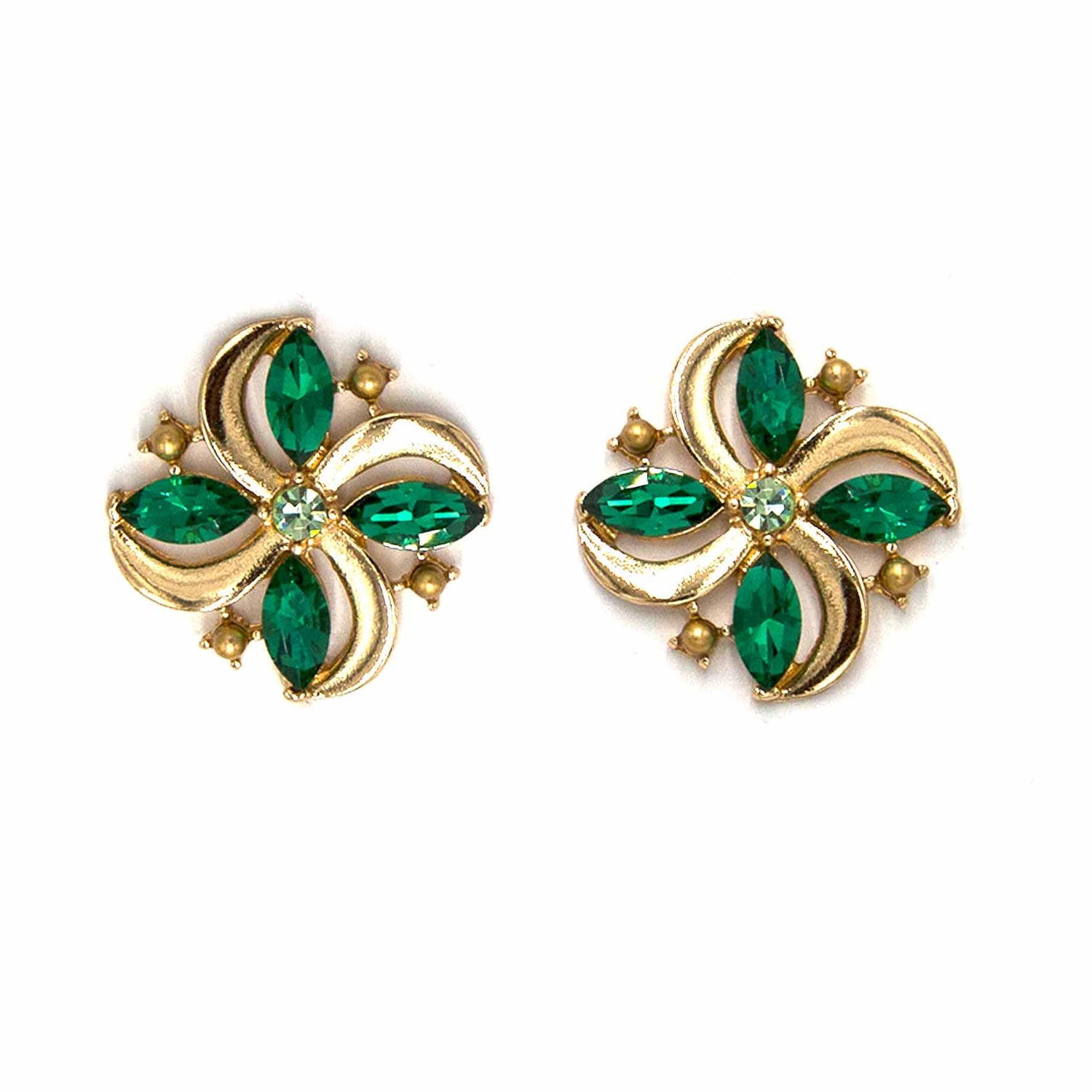 Palestro Milano Orecchini Verde Smeraldo Maioliche