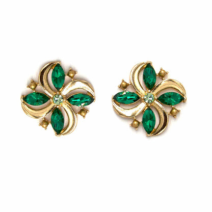 Palestro Milano Orecchini Verde Smeraldo Maioliche