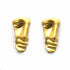Palestro Milano Orecchini Volto gold plated