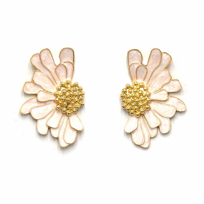 Palestro Milano Orecchini White Fiori d&