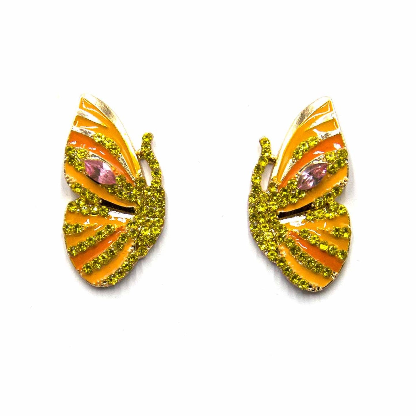 Palestro Milano Orecchini Yellow Farfalle colorate