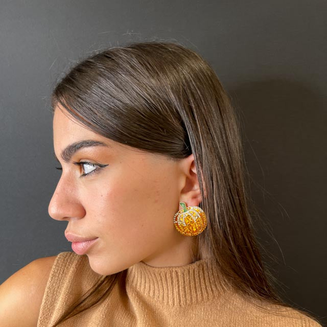 Palestro Milano Orecchini Zucche di zirconi