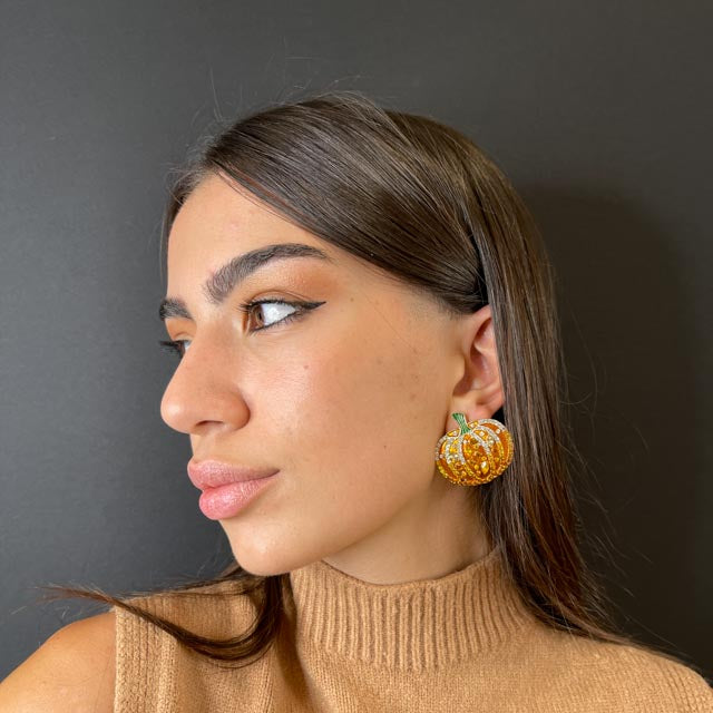 Palestro Milano Orecchini Zucche di zirconi