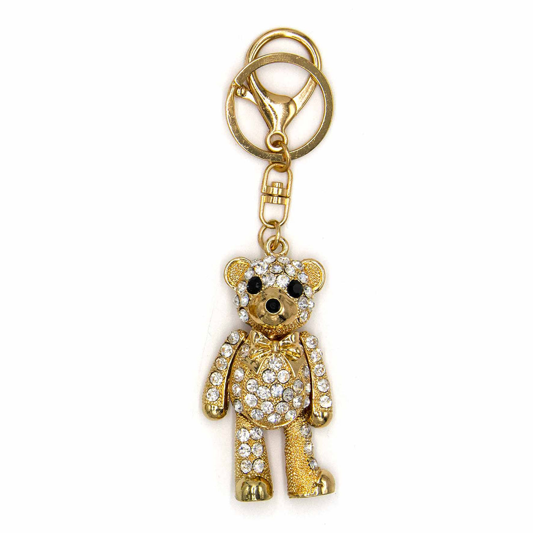 Palestro Milano Portachiavi Gold cristallo Orsetto