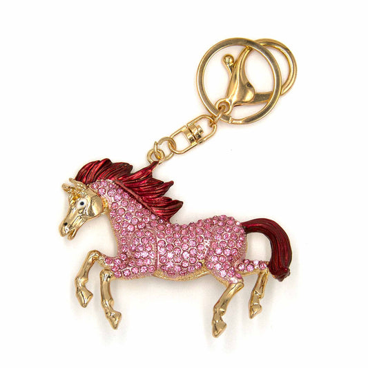 Palestro Milano Portachiavi Pink criniera bordeaux Cavallo