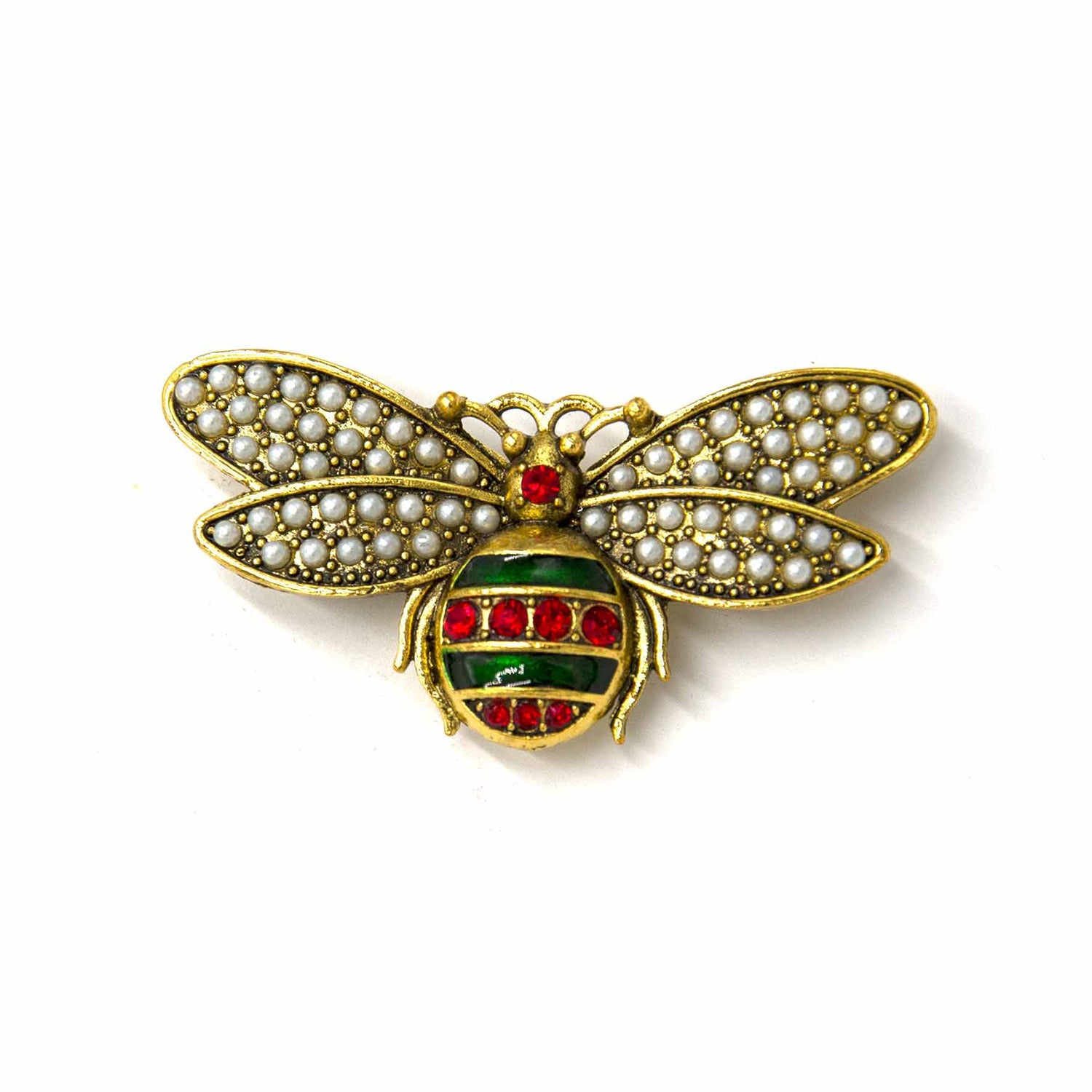 Palestro Milano Spille e spillette Verde British Mosca Perline