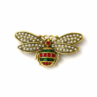 Palestro Milano Spille e spillette Verde British Mosca Perline