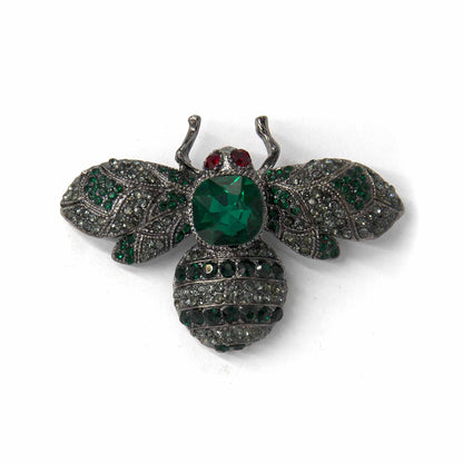 Palestro Milano Spille e spillette Verde Smeraldo Mosca Pietra Big